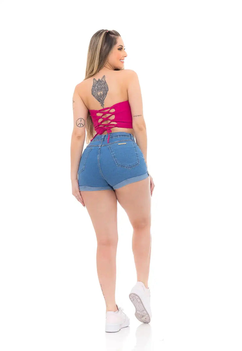 CALÇÃO JEANS LEVANTA BUMBUM