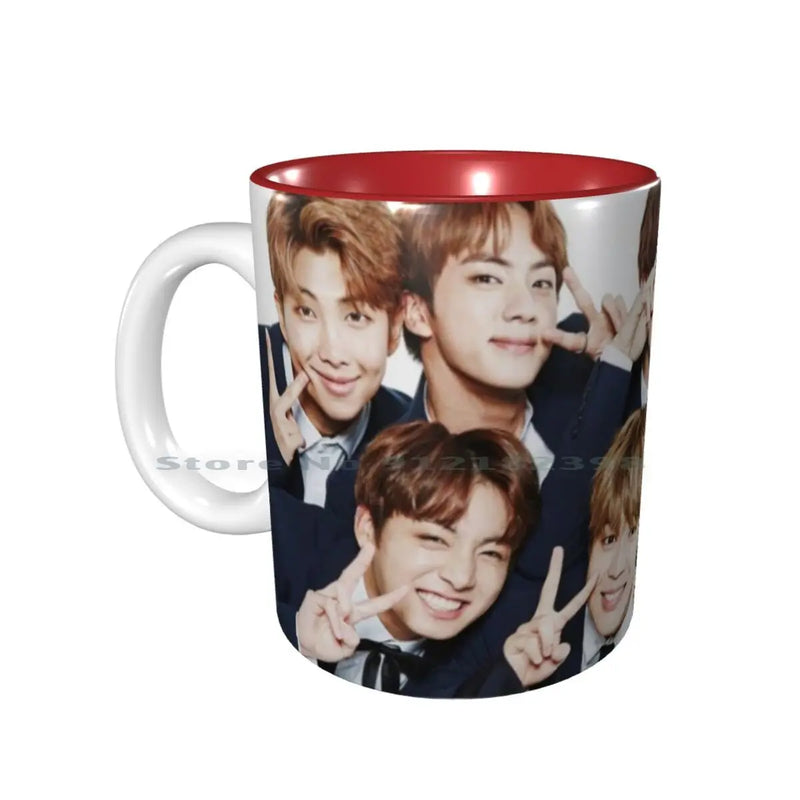 CANECAS PERSONALIZADAS KPOP Amrys, Jin, V, Jhope, J Hope, Rap, monstro