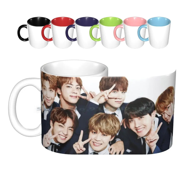 CANECAS PERSONALIZADAS KPOP Amrys, Jin, V, Jhope, J Hope, Rap, monstro