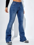 CALÇA FEMININA JEANS CINTURA ALTA