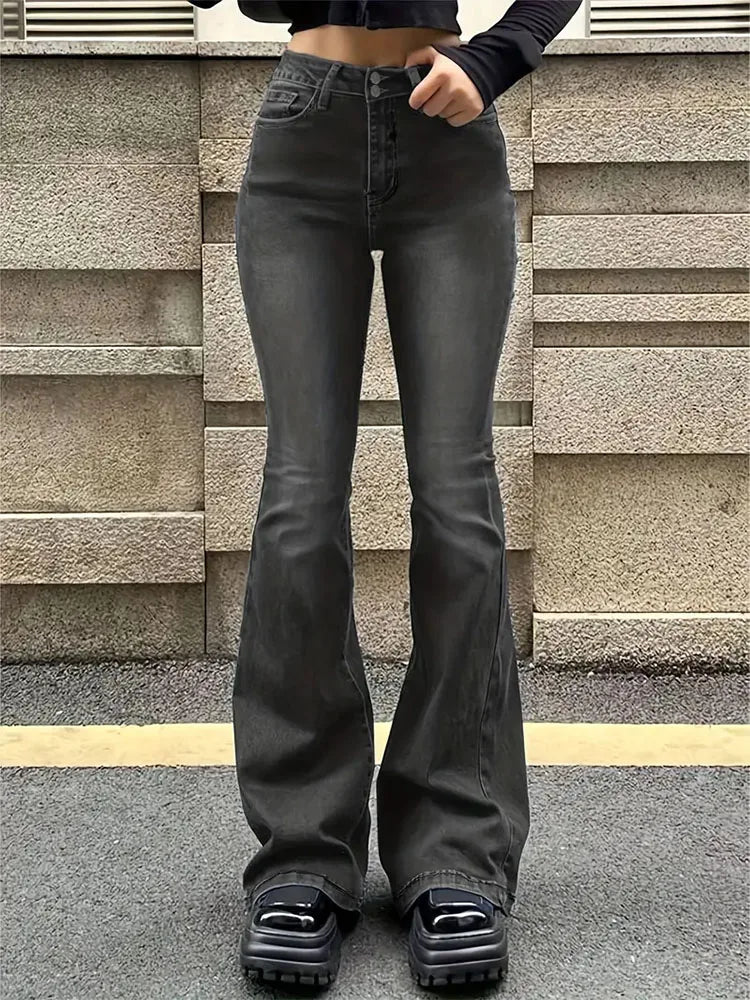 CALÇA FEMININA JEANS CINTURA ALTA