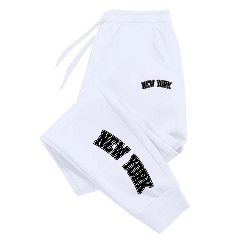 CALÇA DE MOLETOM COM ESTAMPA NEW YORK